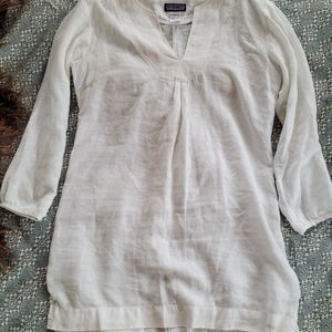Patagonia sun cover up hemp cotton tunic